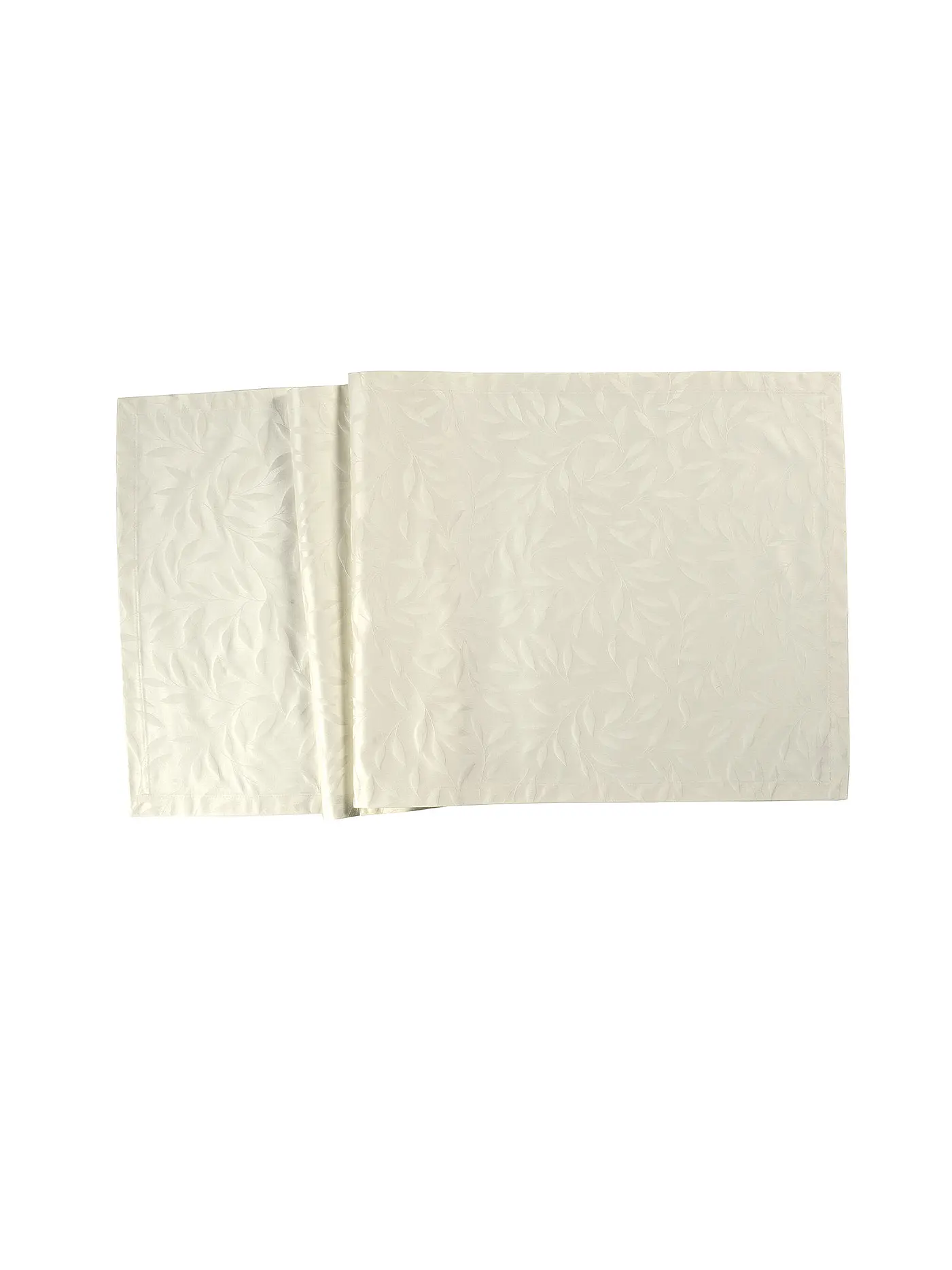 SANDER | Tischläufer COMO DAMAST 50x140cm Weiss | beige